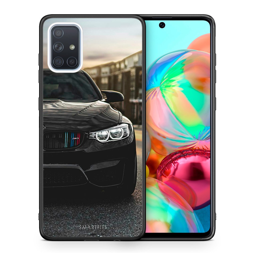 Θήκη Samsung A71 M3 Racing από τη Smartfits με σχέδιο στο πίσω μέρος και μαύρο περίβλημα | Samsung A71 M3 Racing case with colorful back and black bezels