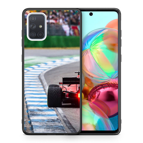 Θήκη Samsung A71 Racing Vibes από τη Smartfits με σχέδιο στο πίσω μέρος και μαύρο περίβλημα | Samsung A71 Racing Vibes case with colorful back and black bezels