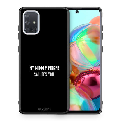 Θήκη Samsung A71 Salute από τη Smartfits με σχέδιο στο πίσω μέρος και μαύρο περίβλημα | Samsung A71 Salute case with colorful back and black bezels