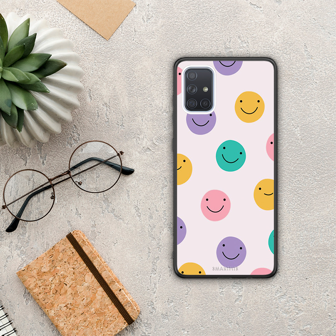 Smiley Faces - Samsung Galaxy A71 θήκη