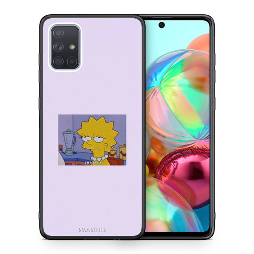 Θήκη Samsung A71 So Happy από τη Smartfits με σχέδιο στο πίσω μέρος και μαύρο περίβλημα | Samsung A71 So Happy case with colorful back and black bezels