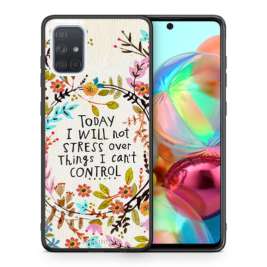 Θήκη Samsung A71 Stress Over από τη Smartfits με σχέδιο στο πίσω μέρος και μαύρο περίβλημα | Samsung A71 Stress Over case with colorful back and black bezels