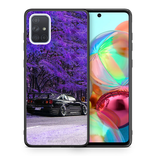 Θήκη Αγίου Βαλεντίνου Samsung A71 Super Car από τη Smartfits με σχέδιο στο πίσω μέρος και μαύρο περίβλημα | Samsung A71 Super Car case with colorful back and black bezels