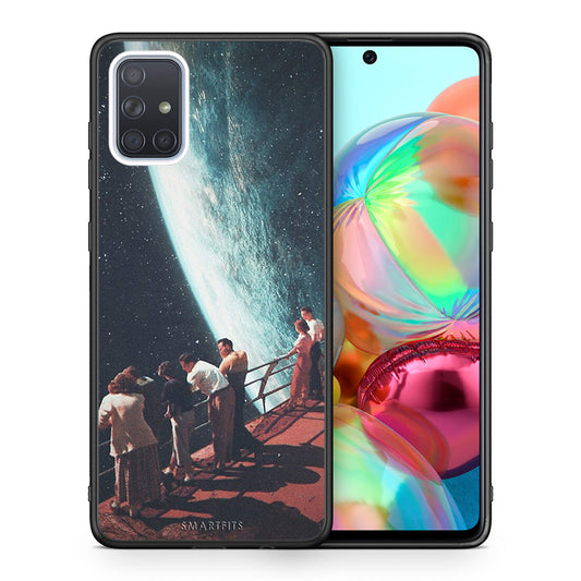Θήκη Samsung A71 Surreal View από τη Smartfits με σχέδιο στο πίσω μέρος και μαύρο περίβλημα | Samsung A71 Surreal View case with colorful back and black bezels