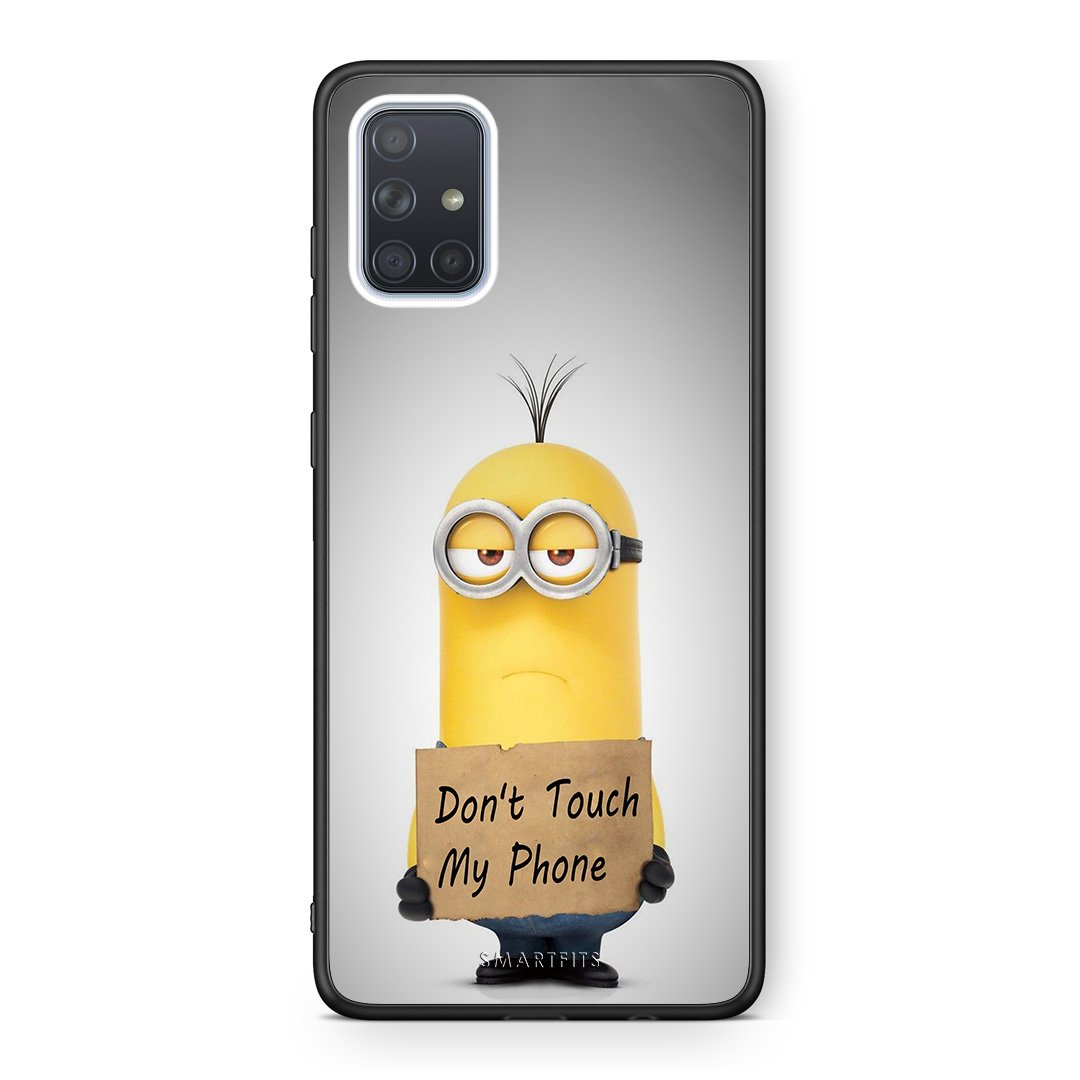 4 - Samsung A51 Minion Text case, cover, bumper