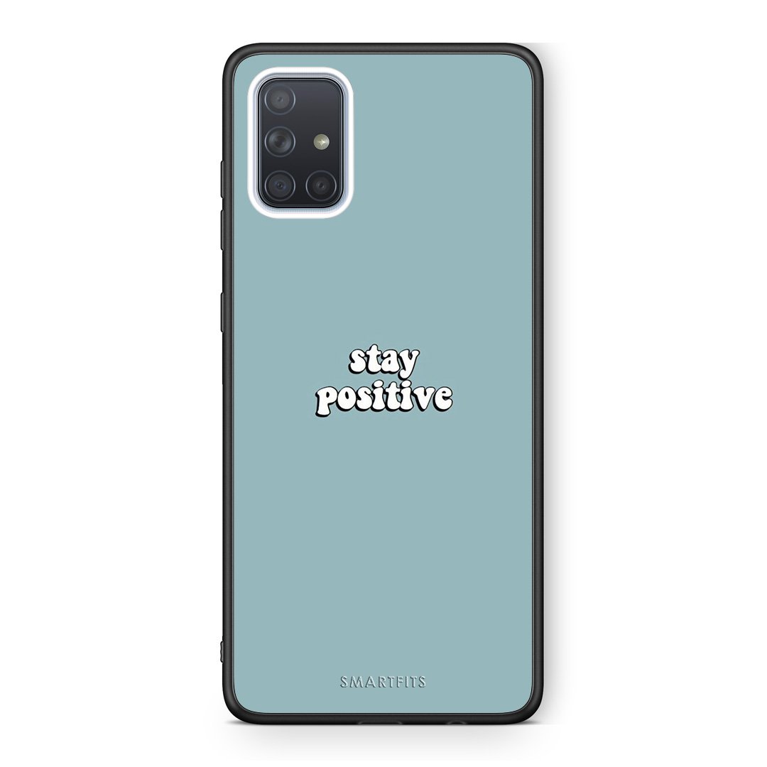 4 - Samsung A51 Positive Text case, cover, bumper