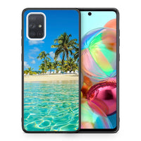 Thumbnail for Θήκη Samsung A71 Tropical Vibes από τη Smartfits με σχέδιο στο πίσω μέρος και μαύρο περίβλημα | Samsung A71 Tropical Vibes case with colorful back and black bezels