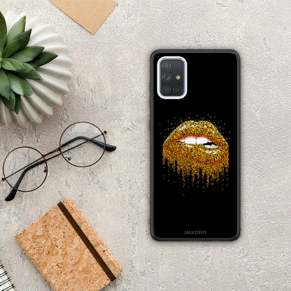 Valentine Golden - Samsung Galaxy A71 θήκη