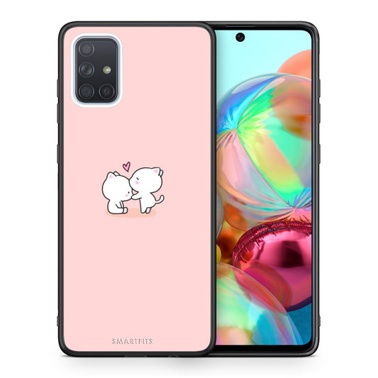 Θήκη Samsung A71 Love Valentine από τη Smartfits με σχέδιο στο πίσω μέρος και μαύρο περίβλημα | Samsung A71 Love Valentine case with colorful back and black bezels