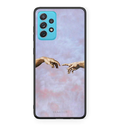 Samsung A72 Adam Hand θήκη από τη Smartfits με σχέδιο στο πίσω μέρος και μαύρο περίβλημα | Smartphone case with colorful back and black bezels by Smartfits
