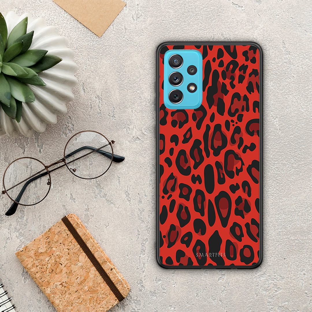 Animal Red Leopard - Samsung Galaxy A72 θήκη