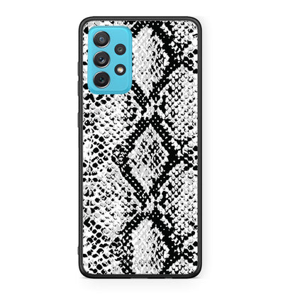 24 - Samsung A72 White Snake Animal case, cover, bumper