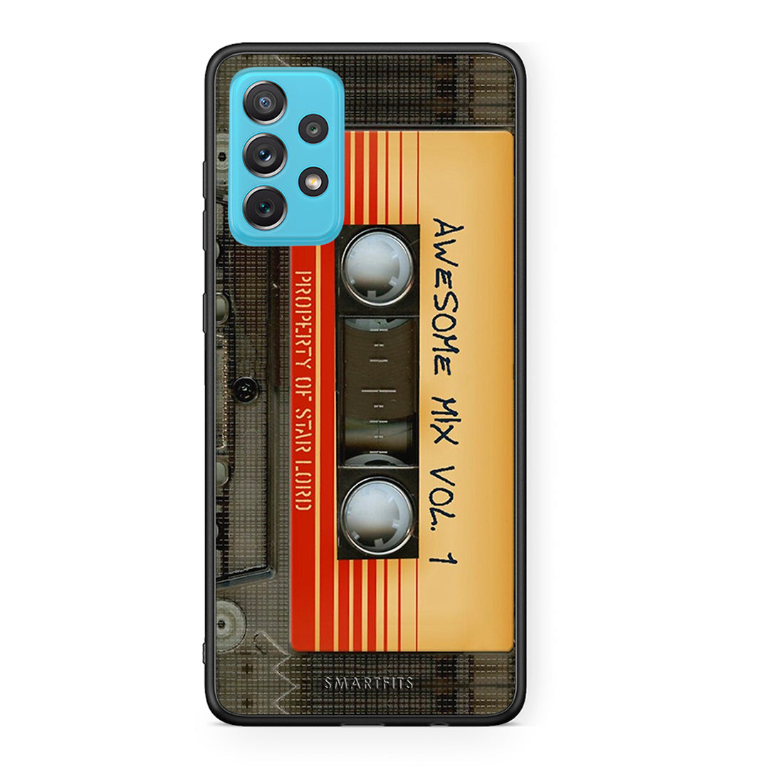 Samsung A72 Awesome Mix θήκη από τη Smartfits με σχέδιο στο πίσω μέρος και μαύρο περίβλημα | Smartphone case with colorful back and black bezels by Smartfits