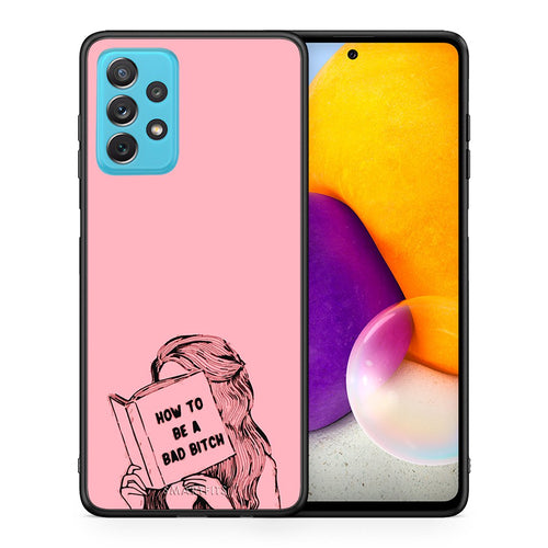 Θήκη Samsung A72 Bad Bitch από τη Smartfits με σχέδιο στο πίσω μέρος και μαύρο περίβλημα | Samsung A72 Bad Bitch case with colorful back and black bezels