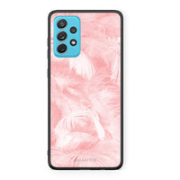 Thumbnail for 33 - Samsung A72 Pink Feather Boho case, cover, bumper