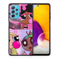 Thumbnail for Θήκη Αγίου Βαλεντίνου Samsung A72 Bubble Girls από τη Smartfits με σχέδιο στο πίσω μέρος και μαύρο περίβλημα | Samsung A72 Bubble Girls case with colorful back and black bezels