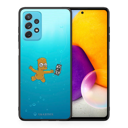 Θήκη Samsung A72 Chasing Money από τη Smartfits με σχέδιο στο πίσω μέρος και μαύρο περίβλημα | Samsung A72 Chasing Money case with colorful back and black bezels