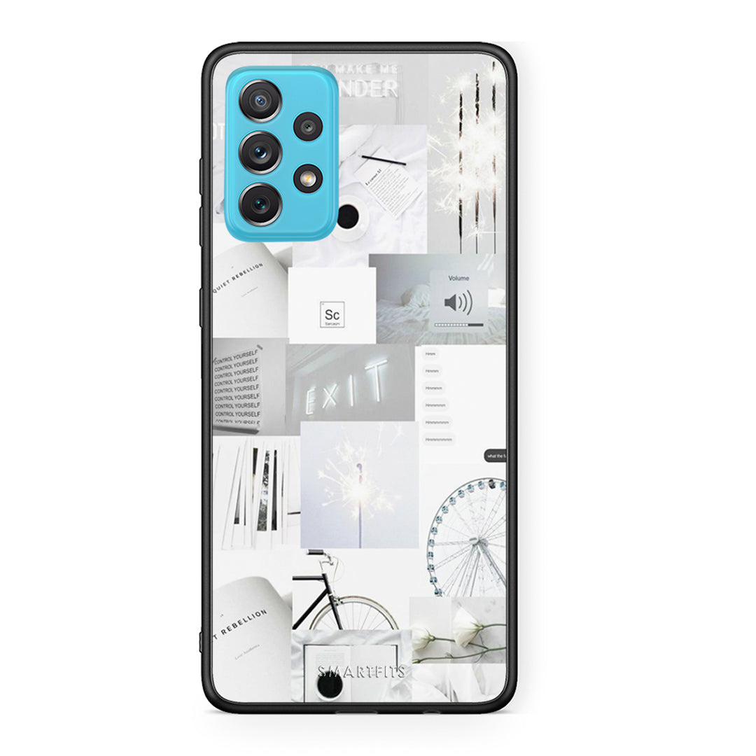 Samsung A72 Collage Make Me Wonder Θήκη Αγίου Βαλεντίνου από τη Smartfits με σχέδιο στο πίσω μέρος και μαύρο περίβλημα | Smartphone case with colorful back and black bezels by Smartfits