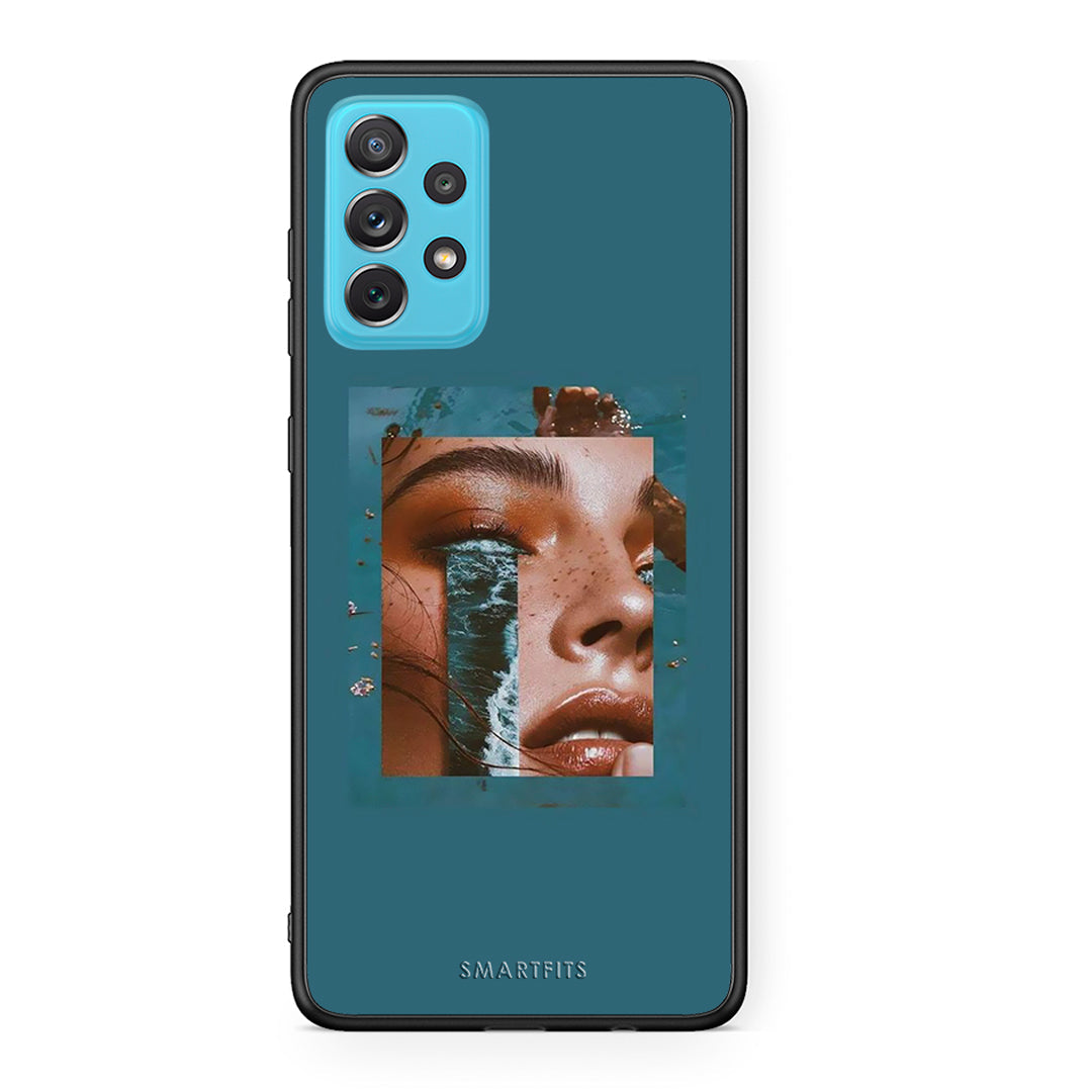 Samsung A72 Cry An Ocean θήκη από τη Smartfits με σχέδιο στο πίσω μέρος και μαύρο περίβλημα | Smartphone case with colorful back and black bezels by Smartfits