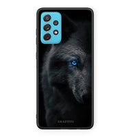 Thumbnail for Samsung A72 Dark Wolf θήκη από τη Smartfits με σχέδιο στο πίσω μέρος και μαύρο περίβλημα | Smartphone case with colorful back and black bezels by Smartfits