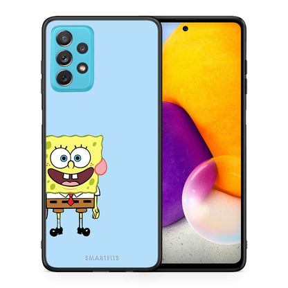 Θήκη Samsung A72 Friends Bob από τη Smartfits με σχέδιο στο πίσω μέρος και μαύρο περίβλημα | Samsung A72 Friends Bob case with colorful back and black bezels