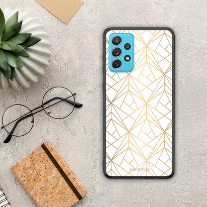 Geometric Luxury White - Samsung Galaxy A72 θήκη