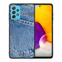 Thumbnail for Θήκη Samsung A72 Jeans Pocket από τη Smartfits με σχέδιο στο πίσω μέρος και μαύρο περίβλημα | Samsung A72 Jeans Pocket case with colorful back and black bezels