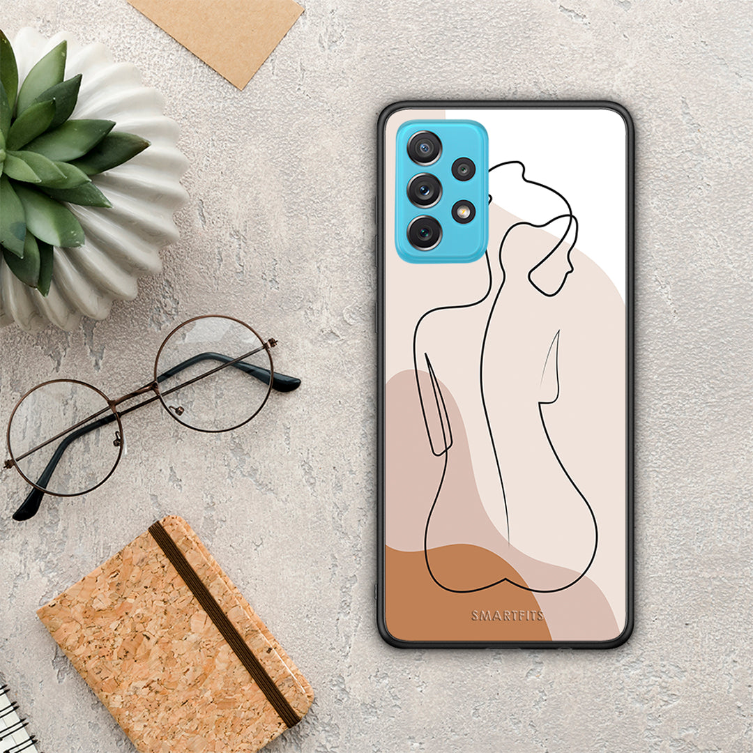 LineArt Woman - Samsung Galaxy A72 θήκη