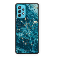 Thumbnail for Samsung A72 Marble Blue θήκη από τη Smartfits με σχέδιο στο πίσω μέρος και μαύρο περίβλημα | Smartphone case with colorful back and black bezels by Smartfits