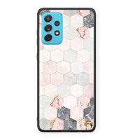 Thumbnail for 4 - Samsung A72 Hexagon Pink Marble case, cover, bumper