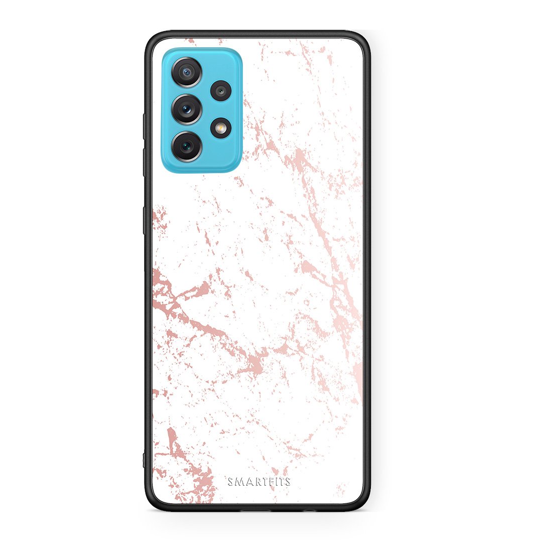 116 - Samsung A72 Pink Splash Marble case, cover, bumper