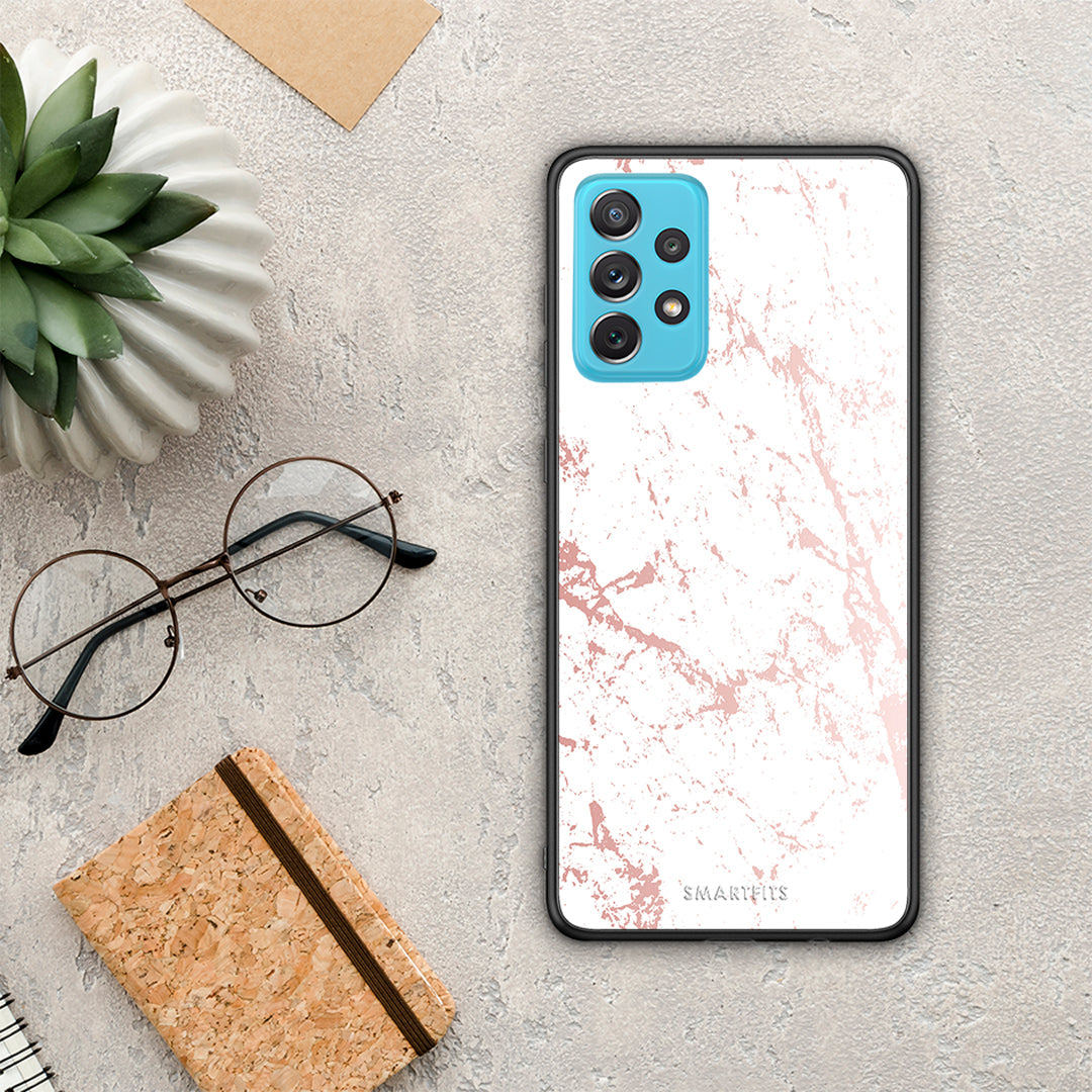 Marble Pink Splash - Samsung Galaxy A72 θήκη