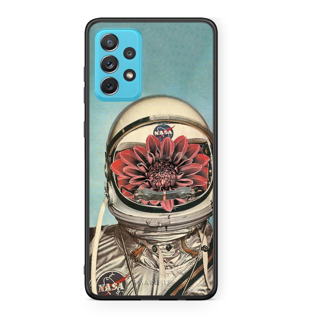 Samsung A72 Nasa Bloom θήκη από τη Smartfits με σχέδιο στο πίσω μέρος και μαύρο περίβλημα | Smartphone case with colorful back and black bezels by Smartfits