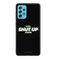 Thumbnail for Samsung A72 OMG ShutUp θήκη από τη Smartfits με σχέδιο στο πίσω μέρος και μαύρο περίβλημα | Smartphone case with colorful back and black bezels by Smartfits