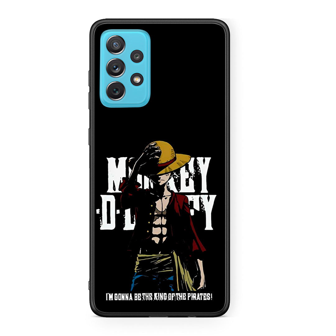 Samsung A72 Pirate King θήκη από τη Smartfits με σχέδιο στο πίσω μέρος και μαύρο περίβλημα | Smartphone case with colorful back and black bezels by Smartfits