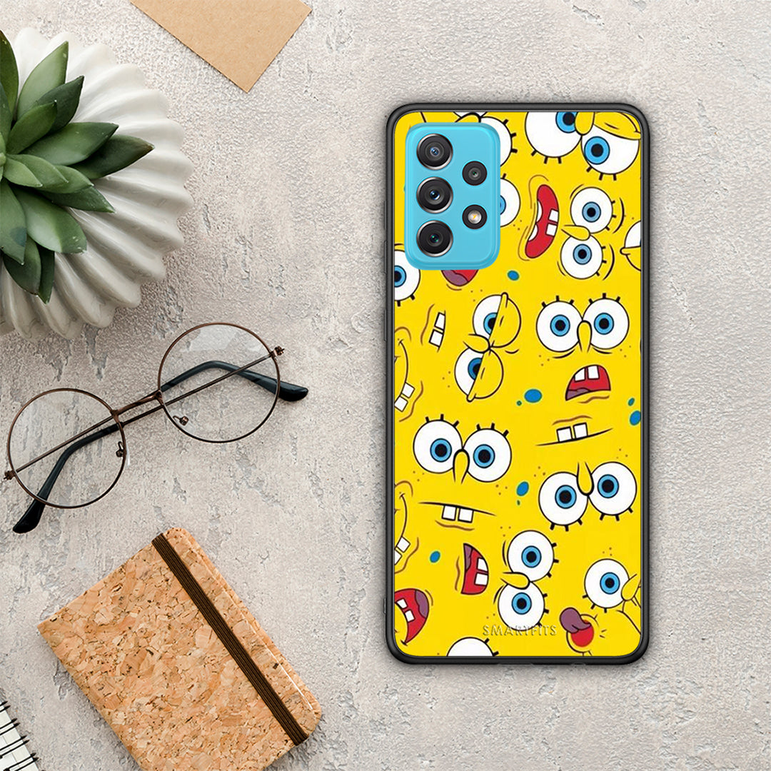 PopArt Sponge - Samsung Galaxy A72 θήκη
