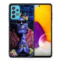 Thumbnail for Θήκη Samsung A72 Thanos PopArt από τη Smartfits με σχέδιο στο πίσω μέρος και μαύρο περίβλημα | Samsung A72 Thanos PopArt case with colorful back and black bezels