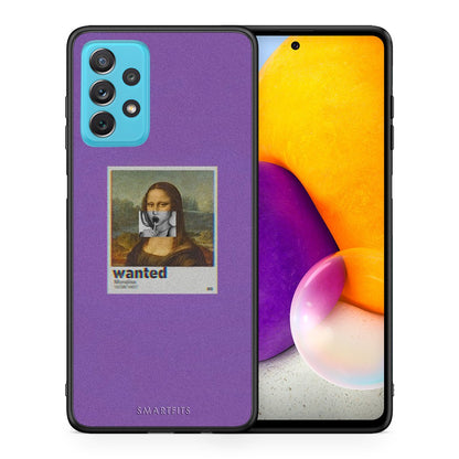 Θήκη Samsung A72 Monalisa Popart από τη Smartfits με σχέδιο στο πίσω μέρος και μαύρο περίβλημα | Samsung A72 Monalisa Popart case with colorful back and black bezels