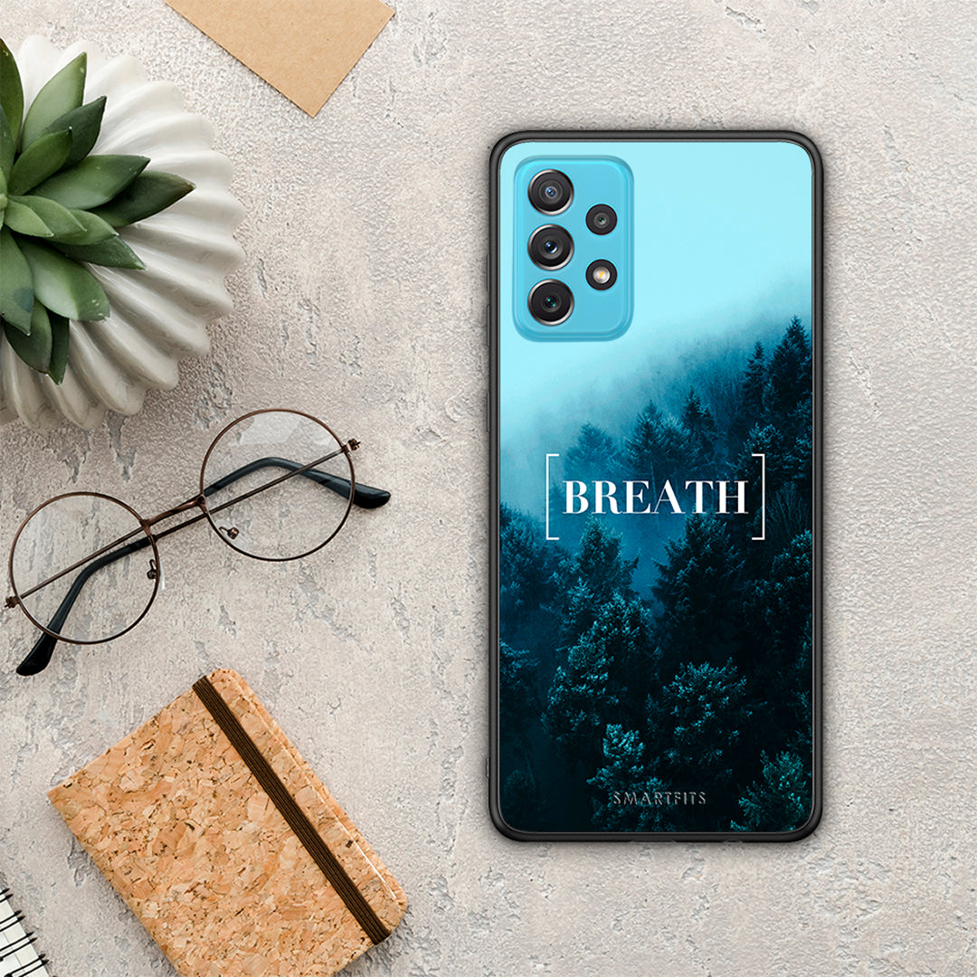 Quote Breath - Samsung Galaxy A72 θήκη