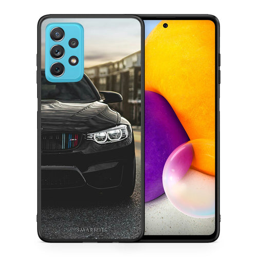 Θήκη Samsung A72 M3 Racing από τη Smartfits με σχέδιο στο πίσω μέρος και μαύρο περίβλημα | Samsung A72 M3 Racing case with colorful back and black bezels