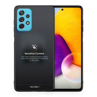 Thumbnail for Θήκη Samsung A72 Sensitive Content από τη Smartfits με σχέδιο στο πίσω μέρος και μαύρο περίβλημα | Samsung A72 Sensitive Content case with colorful back and black bezels