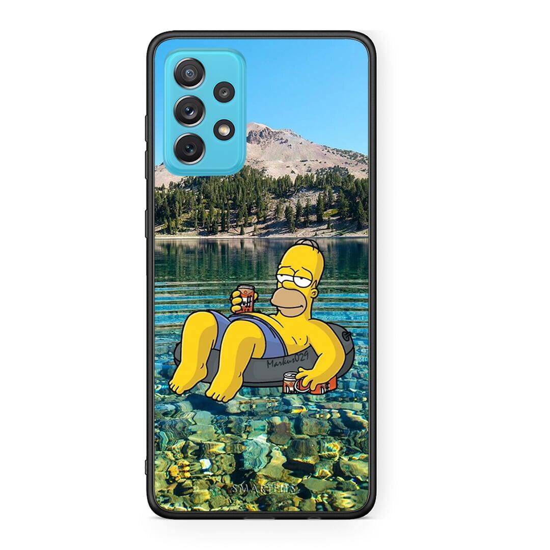 Samsung A72 Summer Happiness Θήκη από τη Smartfits με σχέδιο στο πίσω μέρος και μαύρο περίβλημα | Smartphone case with colorful back and black bezels by Smartfits