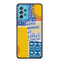Thumbnail for Samsung A72 Sunset Memories Θήκη από τη Smartfits με σχέδιο στο πίσω μέρος και μαύρο περίβλημα | Smartphone case with colorful back and black bezels by Smartfits