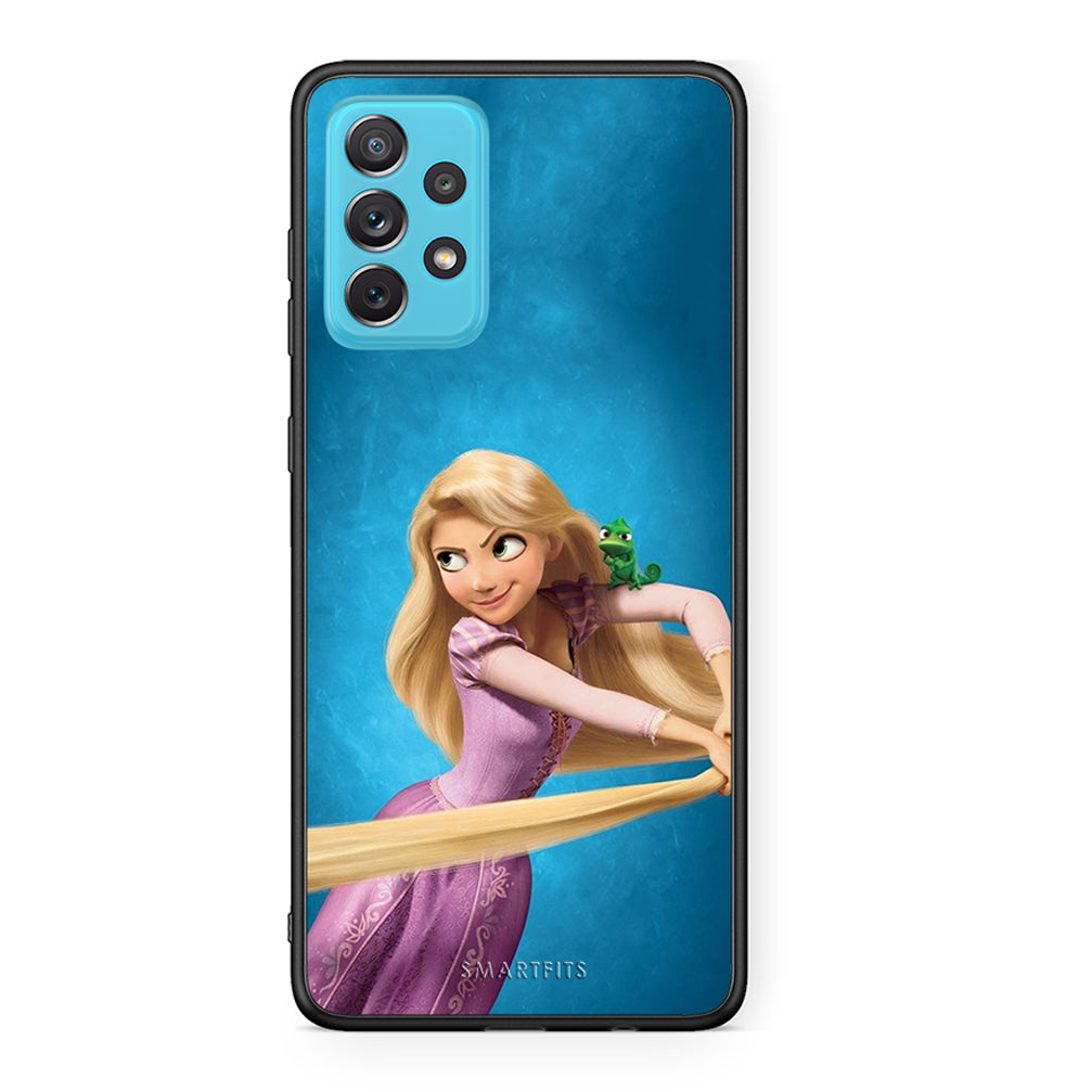 Samsung A72 Tangled 2 Θήκη Αγίου Βαλεντίνου από τη Smartfits με σχέδιο στο πίσω μέρος και μαύρο περίβλημα | Smartphone case with colorful back and black bezels by Smartfits