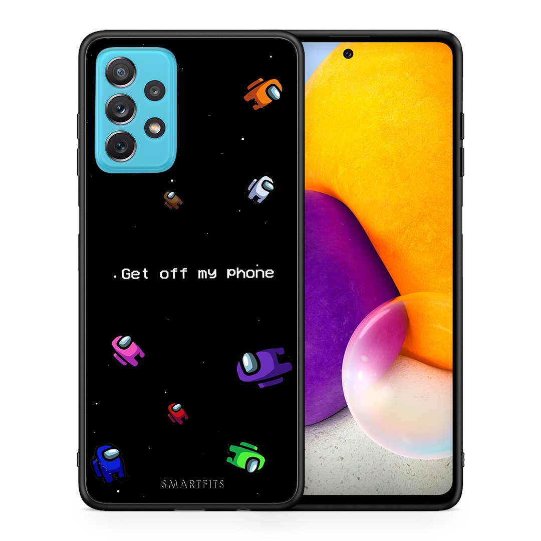 Θήκη Samsung A72 AFK Text από τη Smartfits με σχέδιο στο πίσω μέρος και μαύρο περίβλημα | Samsung A72 AFK Text case with colorful back and black bezels