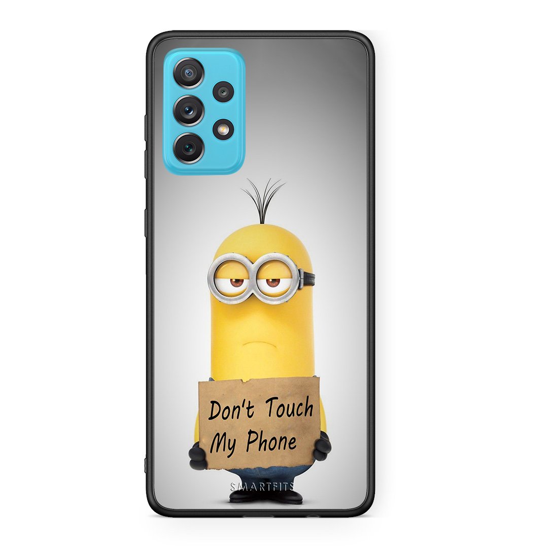 4 - Samsung A72 Minion Text case, cover, bumper