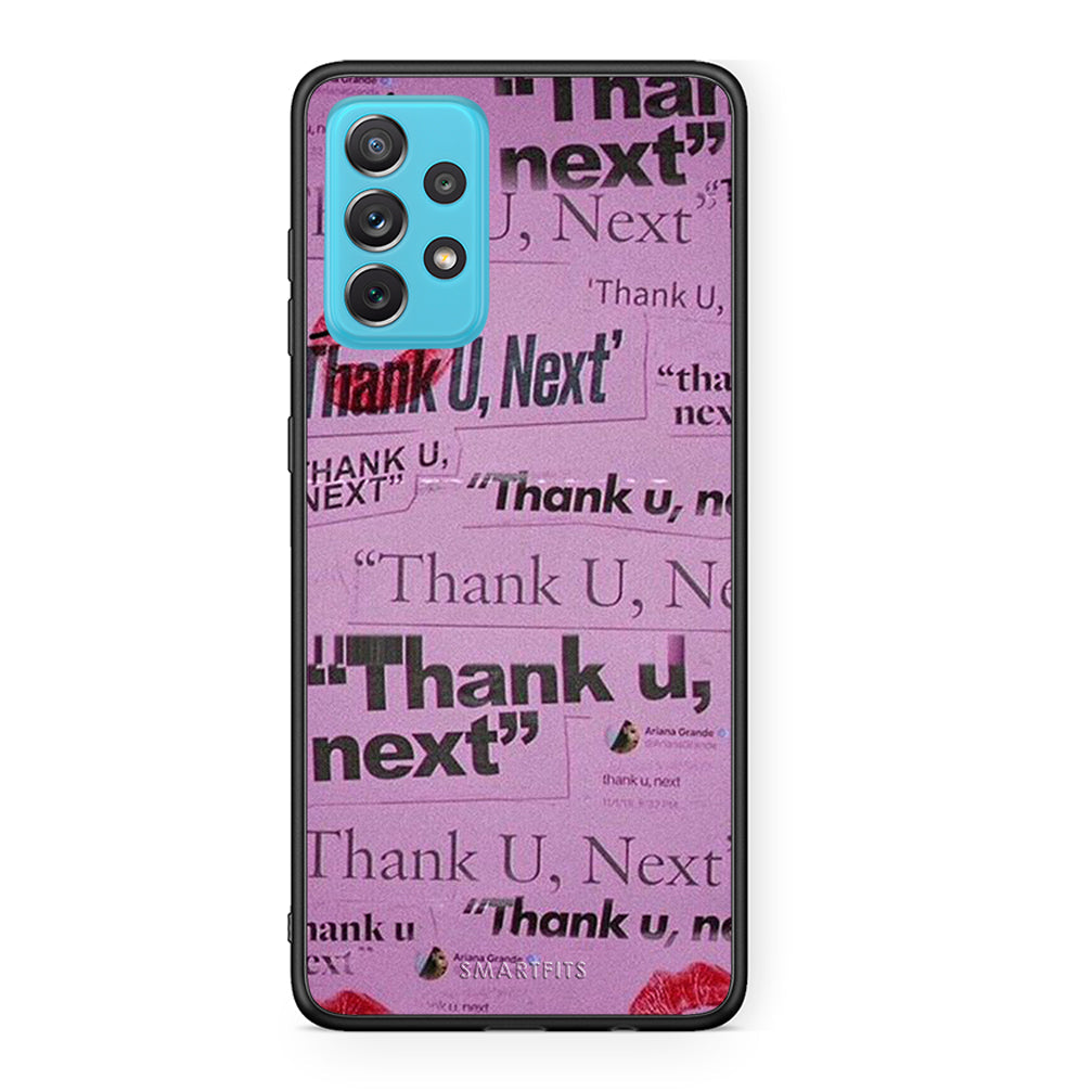 Samsung A72 Thank You Next Θήκη Αγίου Βαλεντίνου από τη Smartfits με σχέδιο στο πίσω μέρος και μαύρο περίβλημα | Smartphone case with colorful back and black bezels by Smartfits
