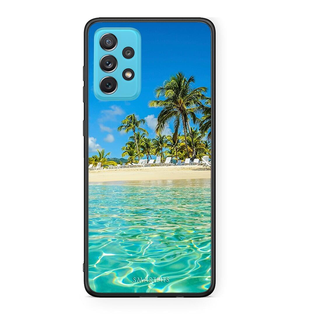 Samsung A72 Tropical Vibes Θήκη από τη Smartfits με σχέδιο στο πίσω μέρος και μαύρο περίβλημα | Smartphone case with colorful back and black bezels by Smartfits