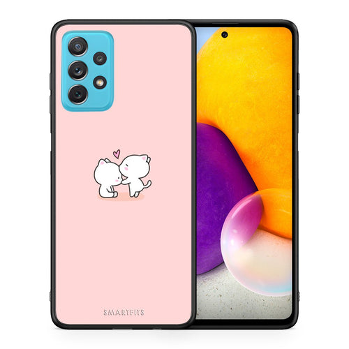 Θήκη Samsung A72 Love Valentine από τη Smartfits με σχέδιο στο πίσω μέρος και μαύρο περίβλημα | Samsung A72 Love Valentine case with colorful back and black bezels