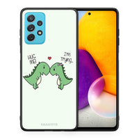 Thumbnail for Θήκη Samsung A72 Rex Valentine από τη Smartfits με σχέδιο στο πίσω μέρος και μαύρο περίβλημα | Samsung A72 Rex Valentine case with colorful back and black bezels